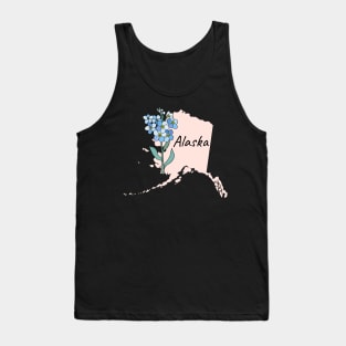 Alaska Forget-Me-Not State Flower Tank Top